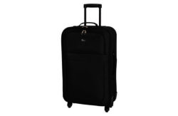 Go Explore Medium 4 Wheel Soft Suitcase - Black